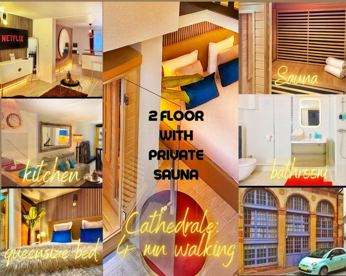 Apartment Duplex With Sauna City- Center Cathedrale Straatsburg Buitenkant foto